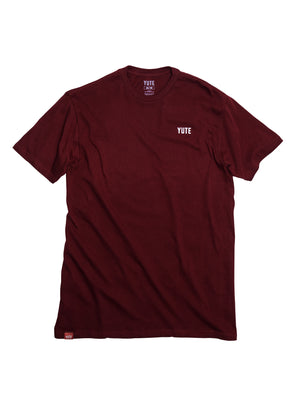 T-Shirt: Be A Good YUTE (burgundy)